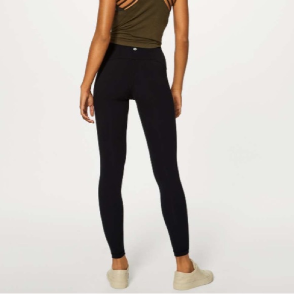 Lululemon Wunder Under Hi-Rise Tight (Brushed 28") in Black - Picture 3 of 7